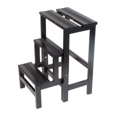 Happy Numbers Step Stool, Black