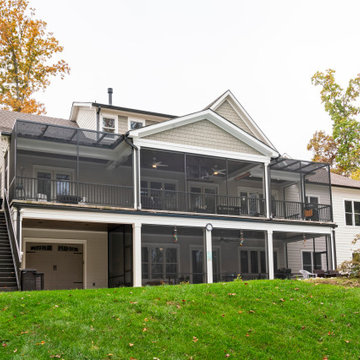 Custom Traditional in Mount Ulla - Two-Story Screened In Porch