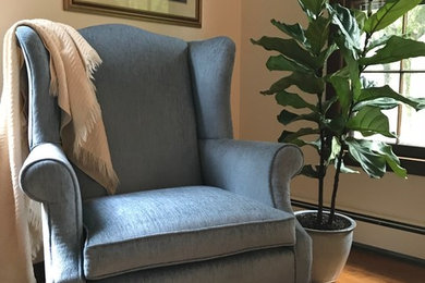 Transitional living room photo in Other