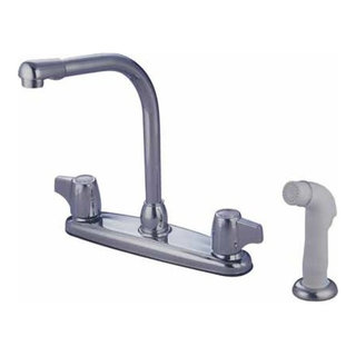 Kingston Brass KB100 Columbia 4-Inch Centerset Canopy Handles With ABS Pop- Up, 3-5/8-Inch, Polished Chrome - View #9