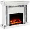ACME Furniture Noralie Fireplace in Mirrored and Faux Diamonds