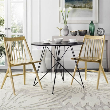 Safavieh Wren 19" Spindle Dining Chairs, Set of 2, Natural