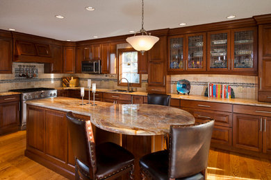Transitional kitchen photo in New York
