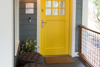 Cottage entry-with custom designed high efficiency polish door-Design by Sno Val