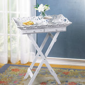 "Shabby elegance" Folding Tray Table