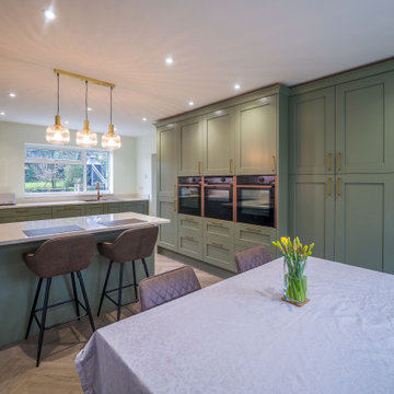 Green Shaker Kitchen in Winshill