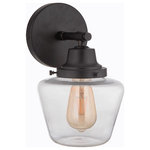 Craftmade - Craftmade Essex 1 Light Wall Sconce, Flat Black - Part of the Essex Collection