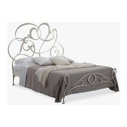 Grey Scroll Beds - Platform Beds