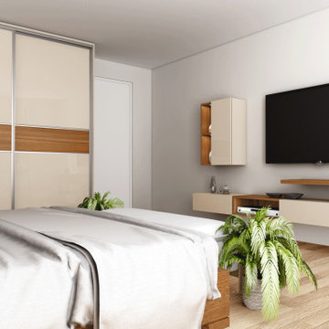 Wooden Bohemian Bedroom & Wardrobe Set Supplied by Inspired Elements