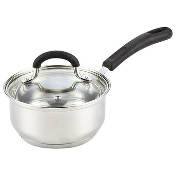 Cook N Home Stainless Steel Sauce Pan With Lid, 1 Quart
