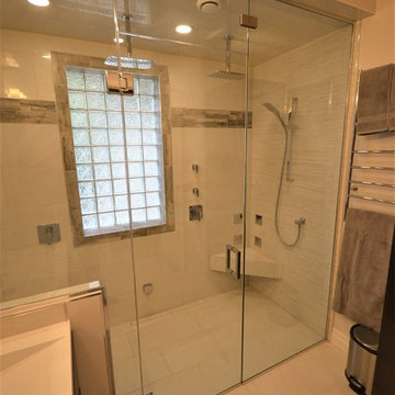 Steam Shower with Barrier Free Base