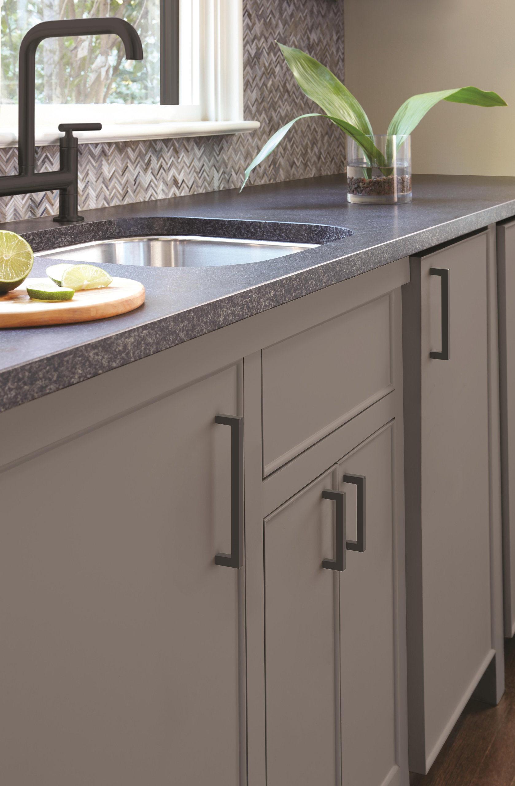 Monument Cabinet Pull, Matte Black, 6-5/16" Center-to-Center