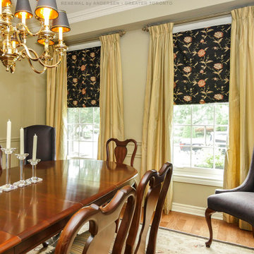 Elegant Dining Room with New White Windows - Renewal by Andersen Greater Toronto