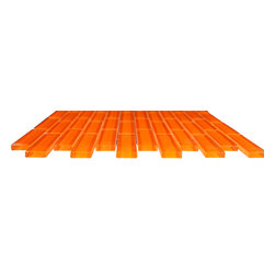 1x3 Orange Glossy Subway Glass Mosaic Tiles - Home Accessories & Decor