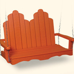 Recycled Plastic Adirondack Swing - Patio Furniture And Outdoor Furniture