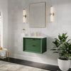 The Sala Bathroom Vanity, Green, 24", Single Sink, Wall Mount