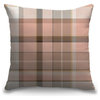 "Pink Madras Plaid Tweed" Pillow 20"x20"