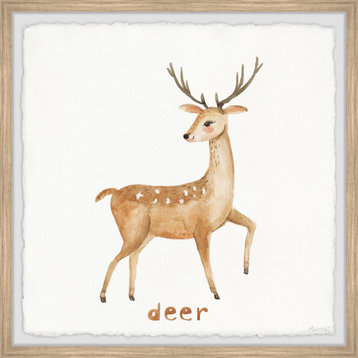 "Gentle Like a Deer" Framed Painting Print, 12x12
