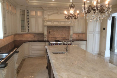 Example of an ornate kitchen design in New York