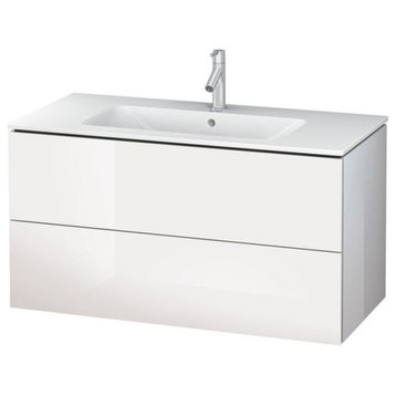 Duravit LC624202222 L-Cube 40 1/8" Wall Mount Single Bathroom Vanity with Two