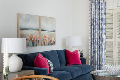 Inspiration for a transitional living room remodel in Charlotte