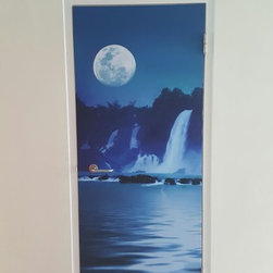 "Waterfall Themed" Bomb Shelter Door Art - Home Accessories & Decor