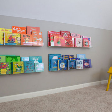 Playroom Built-in Playhouse and Bunk