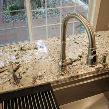 Kitchen Renovation with Baking Cabinet and Snack Bar Alcove