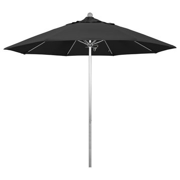 Phat Tommy 9 ft Patio Umbrella, Commercial Grade Outdoor Market Umbrellas, Black