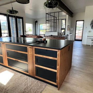 Mixed-use floor plan and furniture