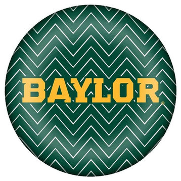 PW3116-Gold Baylor Green Chevron Paperweight