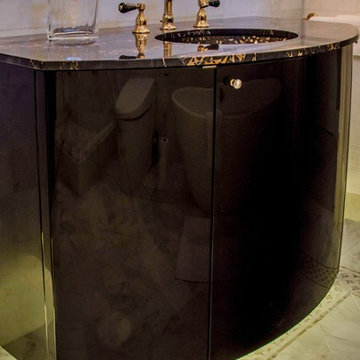 Art deco master bathroom