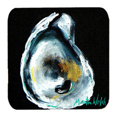 Set of 4 Oyster Goldie Foam Coasters