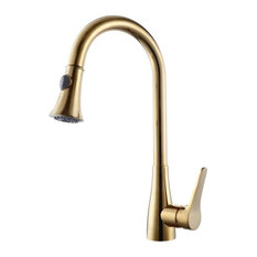 fontana showers lisbon kitchen sink faucet with pullout sprayer kitchen faucets - Gold Kitchen Faucet fontana showers lisbon kitchen sink faucet with pullout sprayer kitchen faucets - Gold Kitchen Faucet