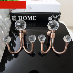 5 Colors QYM77 Trigeminal Shape Curtain Holdbacks in Copper Color - Window Treatment Accessories