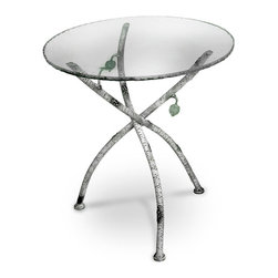 Rustic Whisper Creek Accent Table by Stone County Ironworks - Side Tables And End Tables