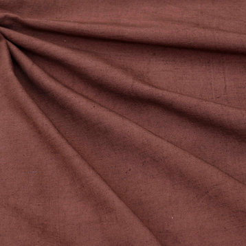 Brown Cotton Linen Fabric By The Yard, 15 Yards For Curtain, Dress Wholesale