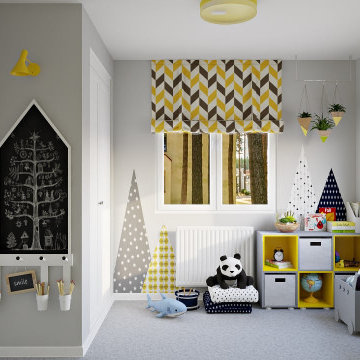 Before&After of the Kids Room 9,45 sq.m