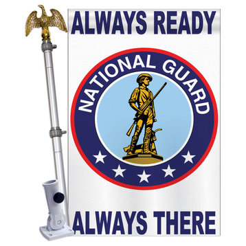 National Guard Americana Military House Flag Set