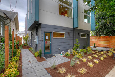 Contemporary exterior home idea in Seattle