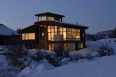 Contemporary exterior home idea in Denver