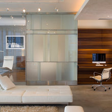 office wall partition and desk