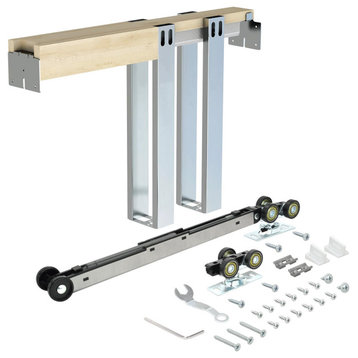 Nuk3y Pocket Door Frame Kit with Two-Way Soft Close, 80", Up to 88lb
