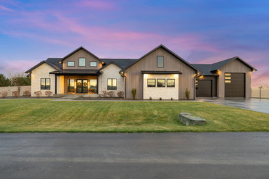 Example of a trendy exterior home design in Other