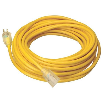 Coleman Cable 02588-00-02 Yellow Extension Cords, 50'