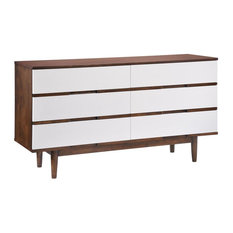 Scandinavian Dressers And Chests Houzz Zuo Modern 6 Drawers Double Dresser Dressers