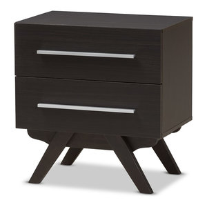 Furniture Of America Brighton 2 Drawer Nightstand In Espresso Bedroom Sets