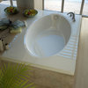 Rosa 42 x 60 Rectangular Soaking Drop-In Bathtub with Reversible Drain