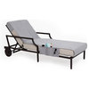 Personalized Standard Size Chaise Lounge Cover With Side Pockets, C