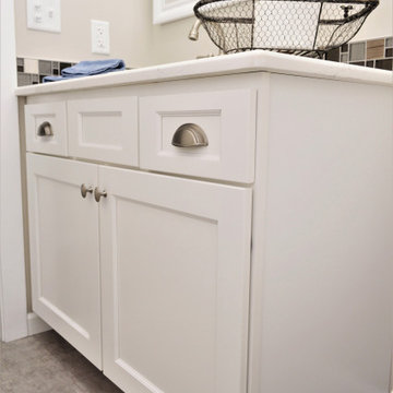 Transitional White Maple Kitchen. BaileyTown USA Select